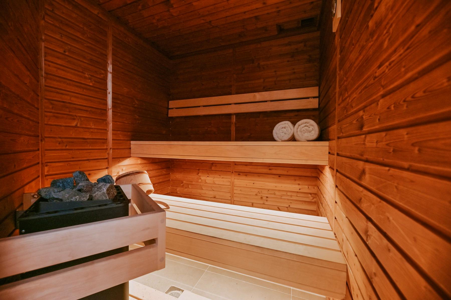 Private sauna in the villa