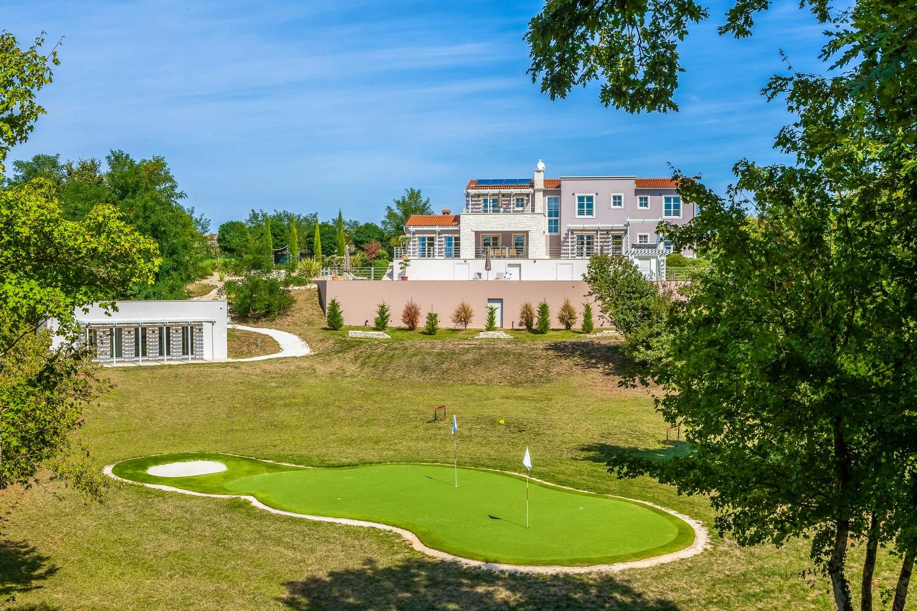Villas with small golf course