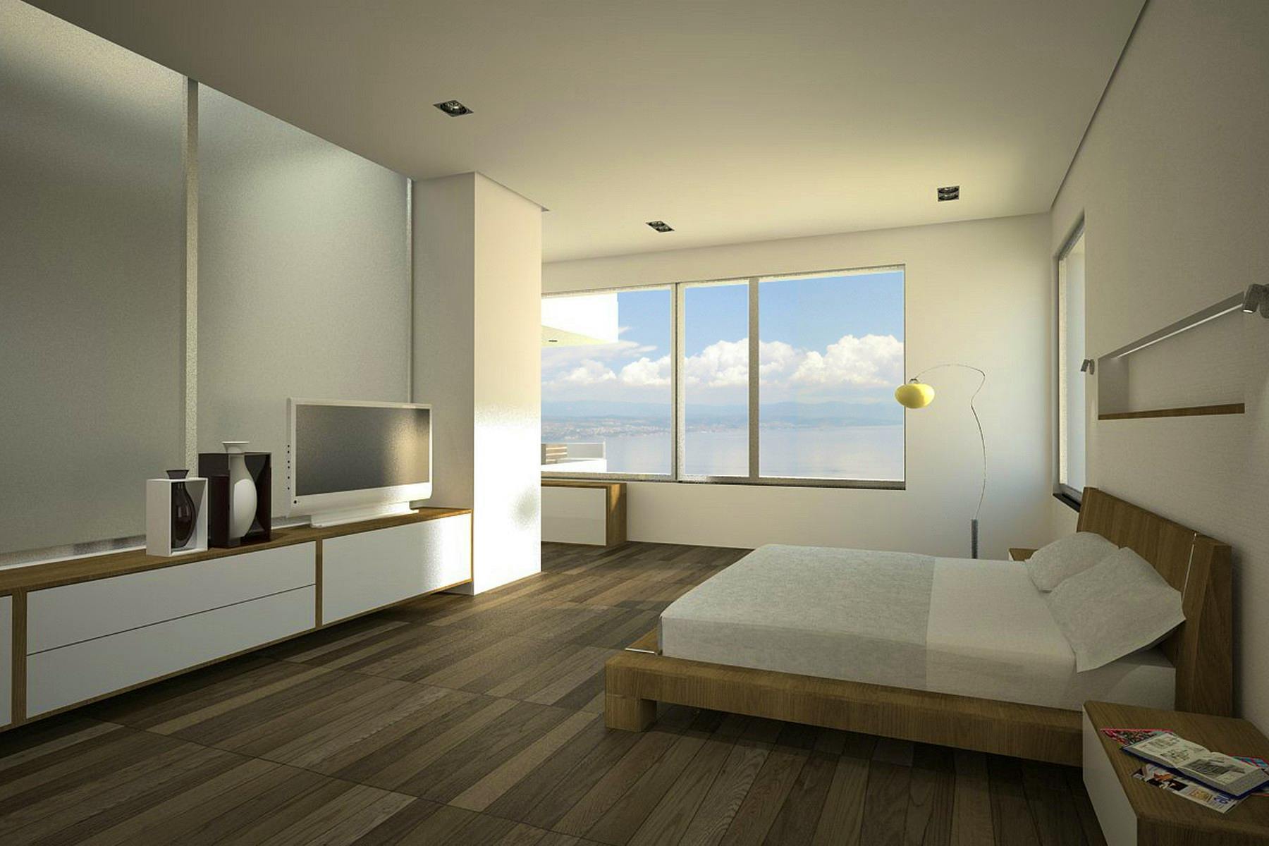 En suite bedroom with the sea view