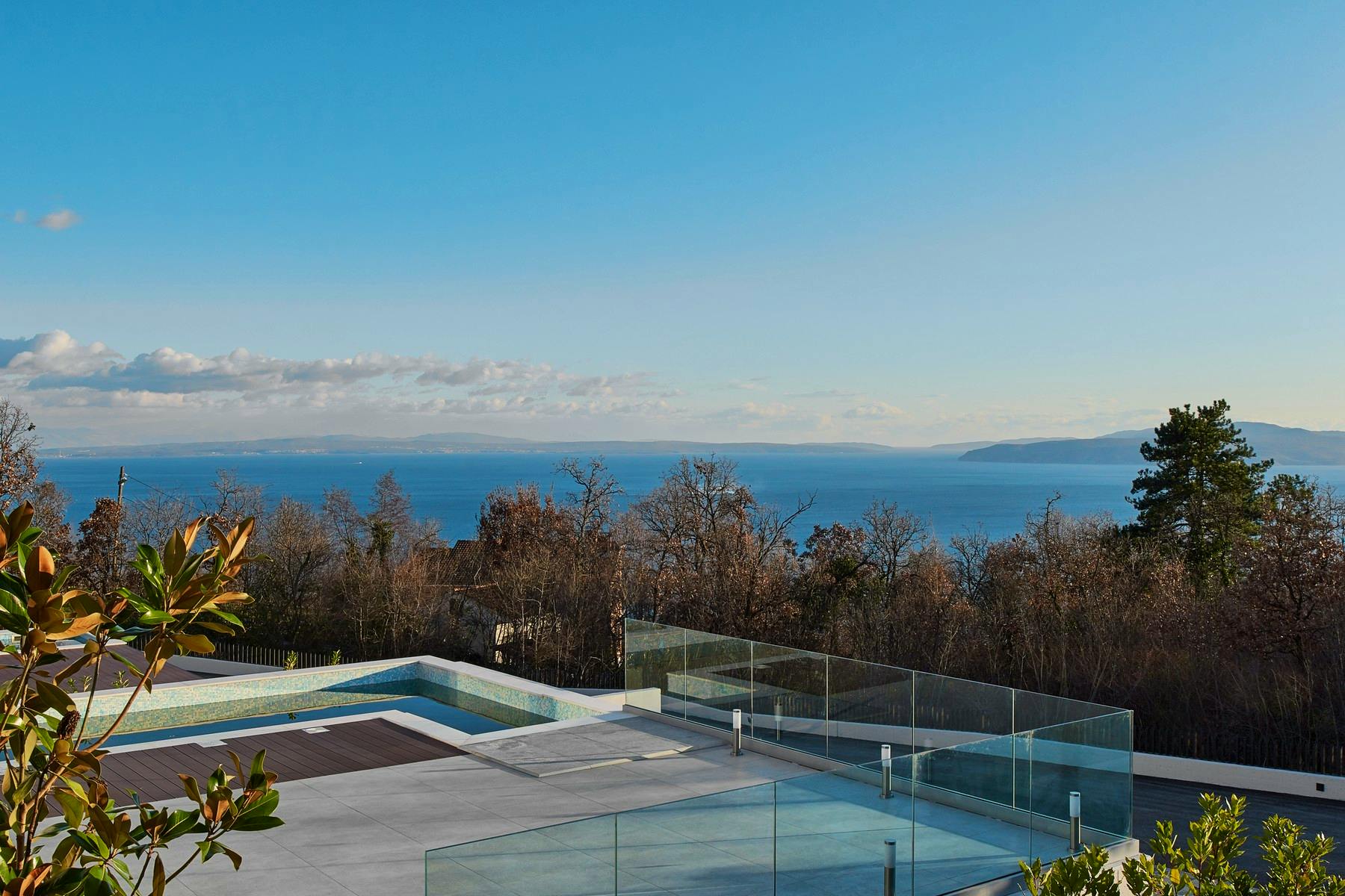Stunning sea view from the villas