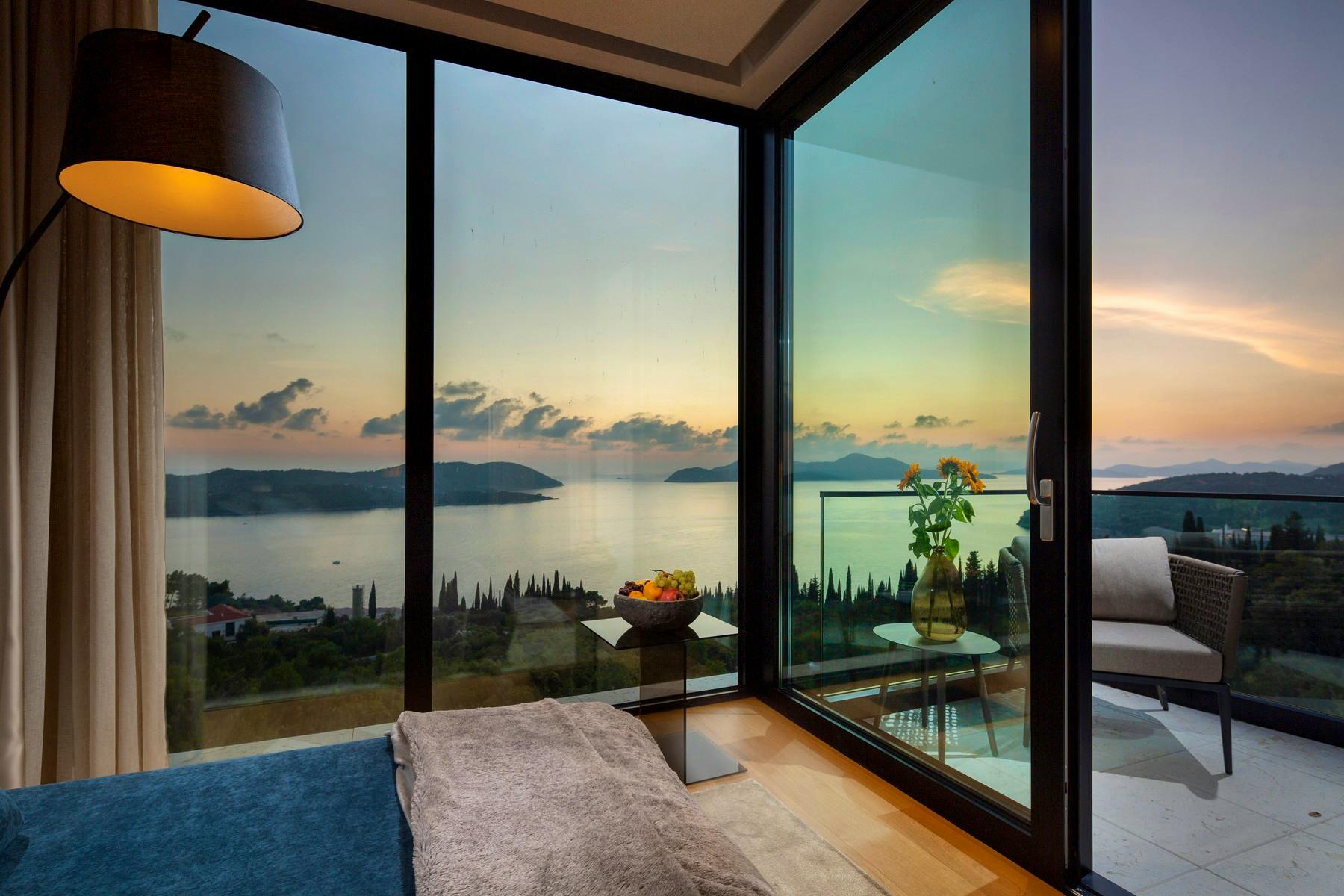 Picturesque sea view from double bedroom