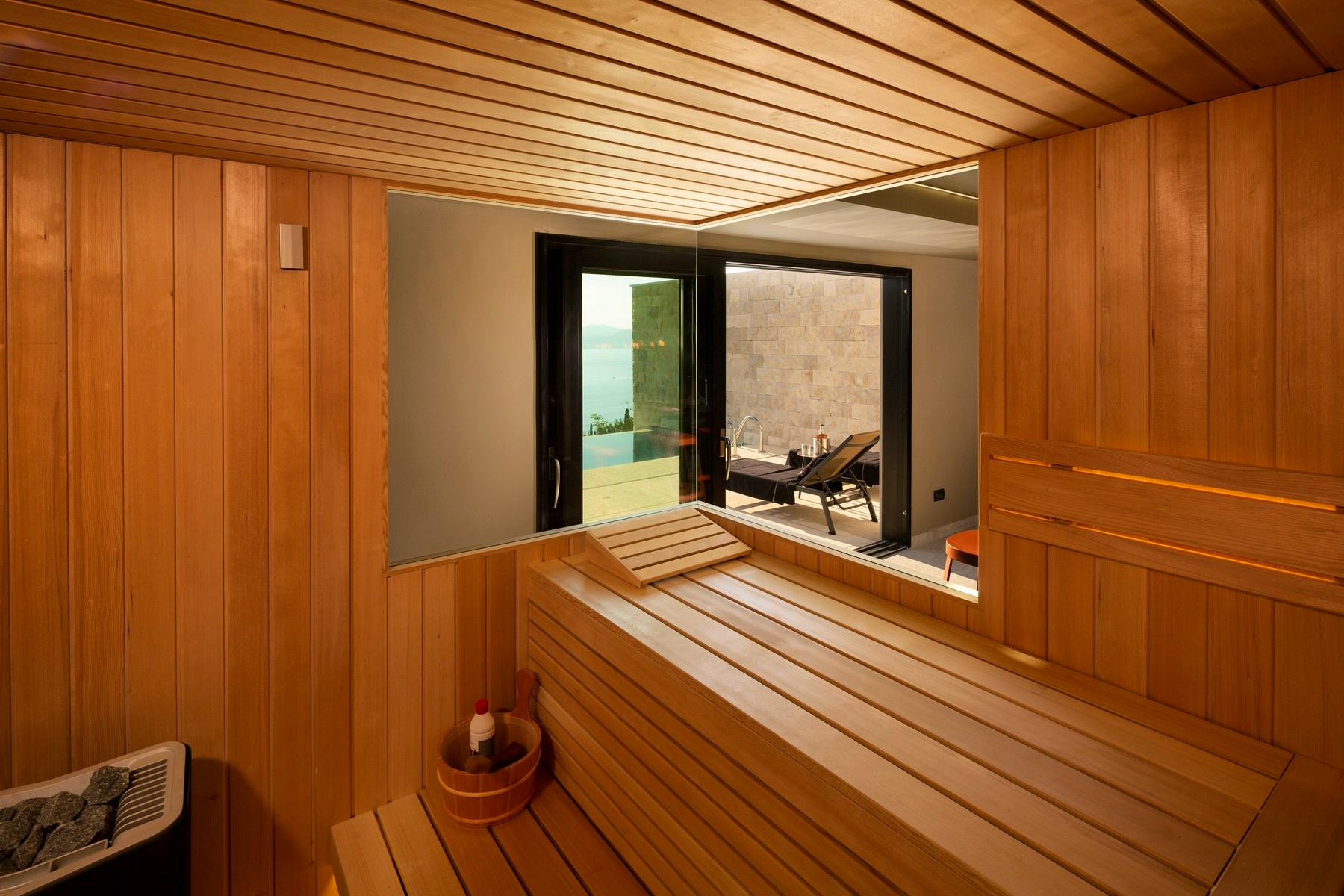 Sauna in the villa for rent