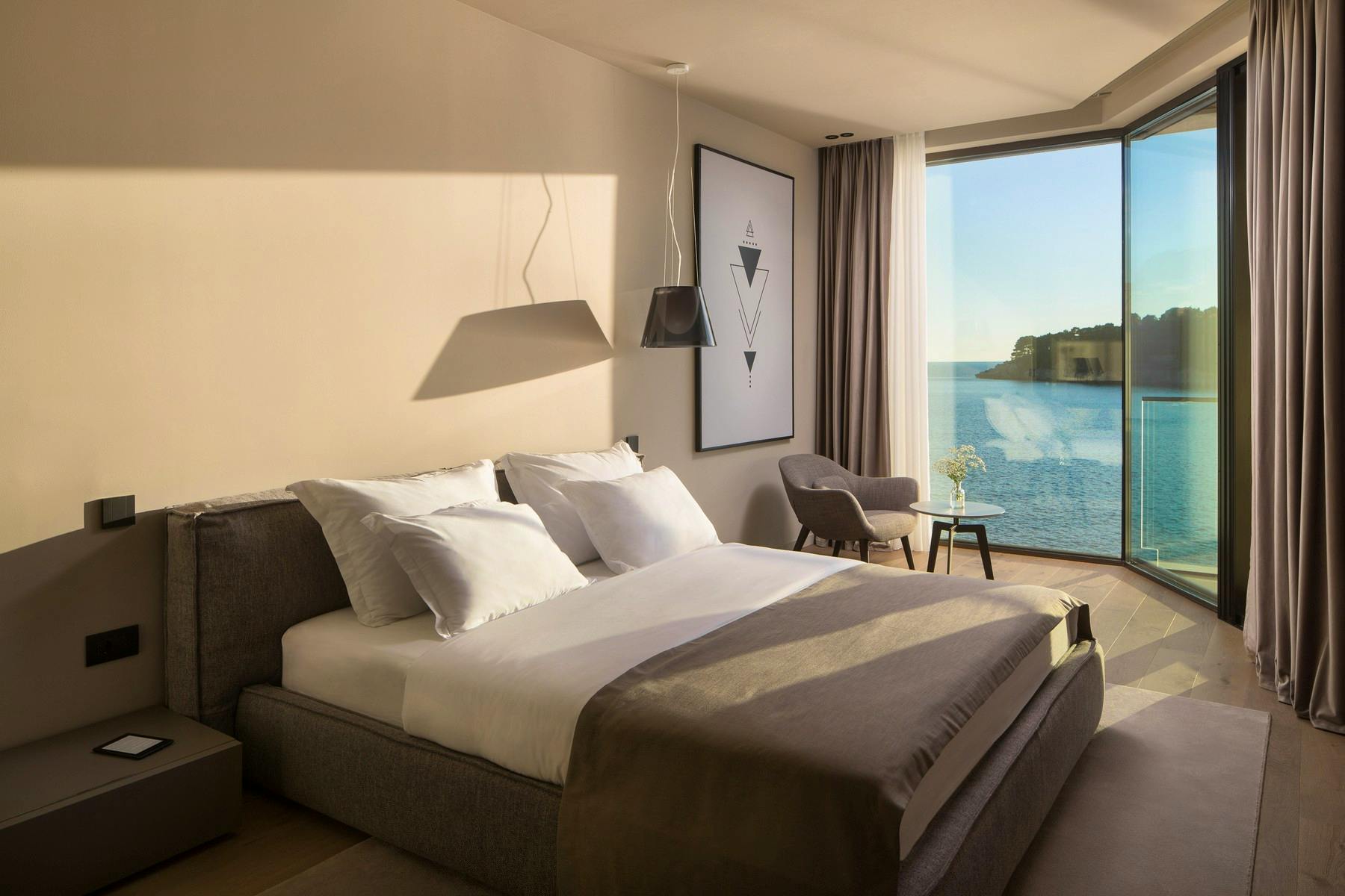 Double bedroom boasting scenic views