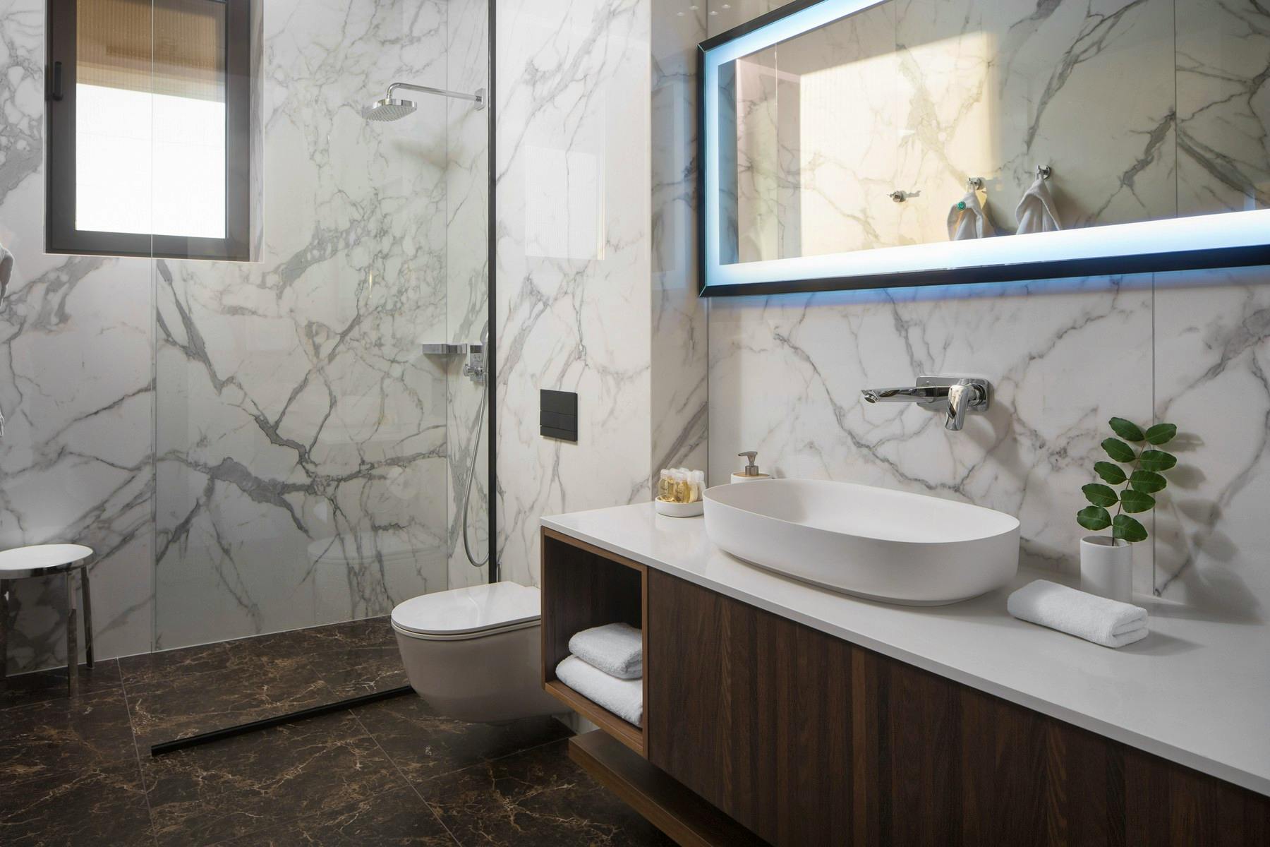 Modern and minimalist bathroom design 