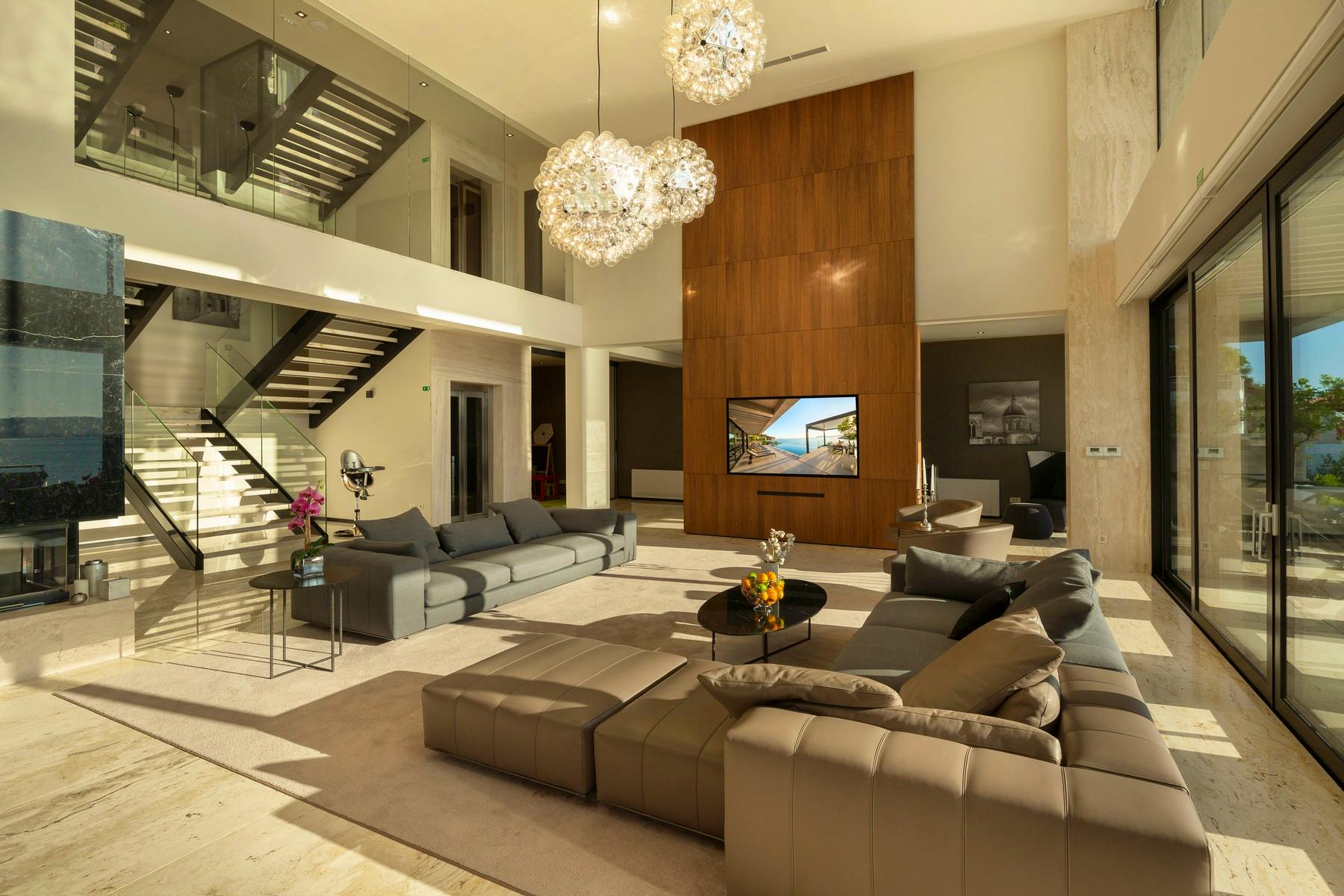 Exclusive interior decor in the living area