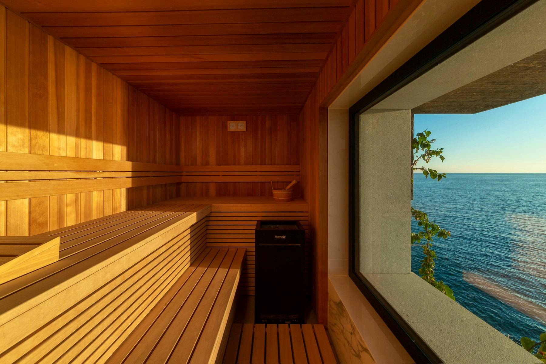 Sauna s pogledom na more