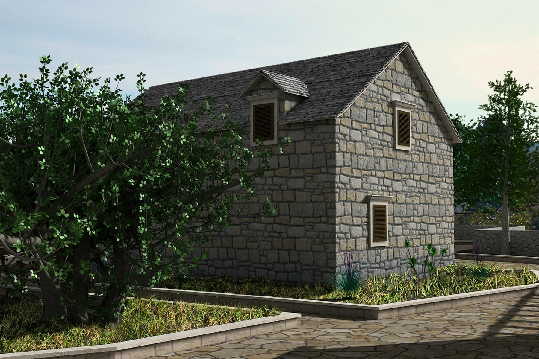 Stone house for reconstruction