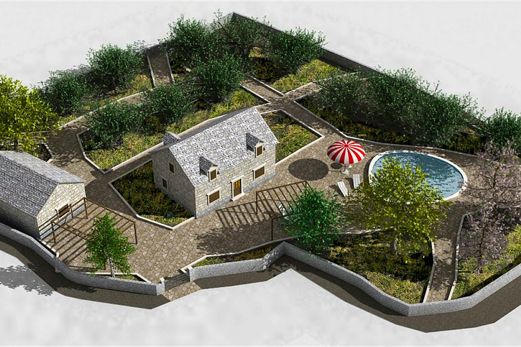 3D project for a self sustaining estate 