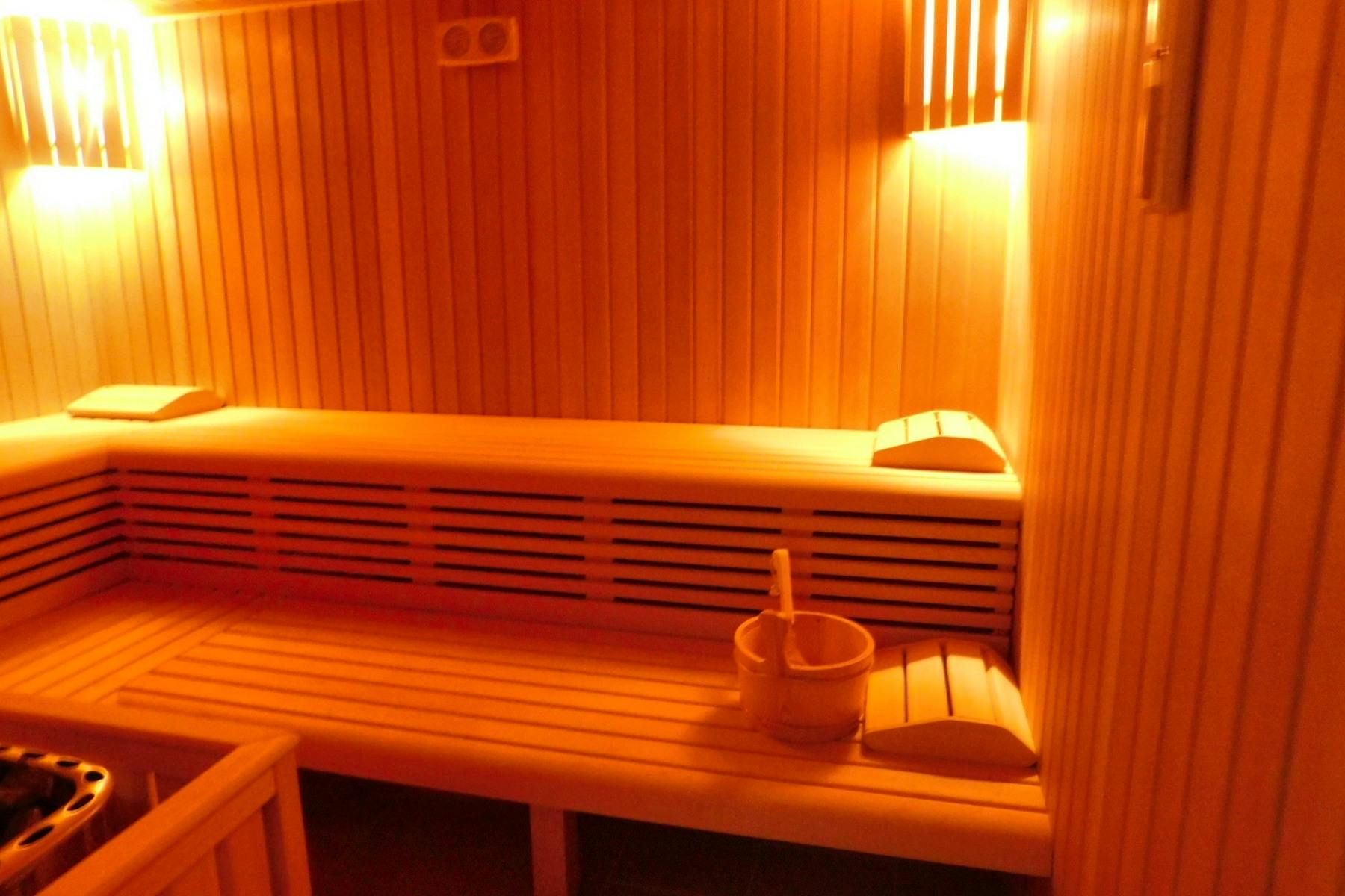 Spacious sauna