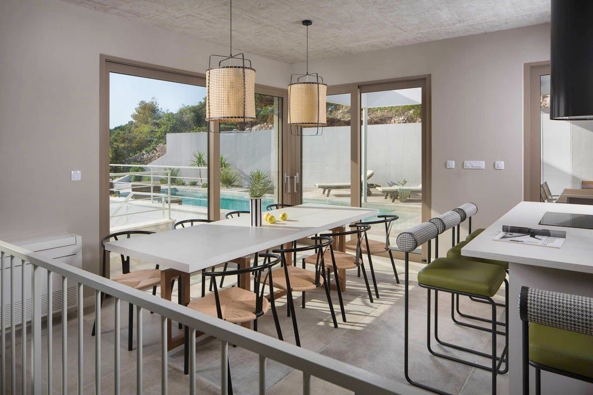 Dining room with the sea view