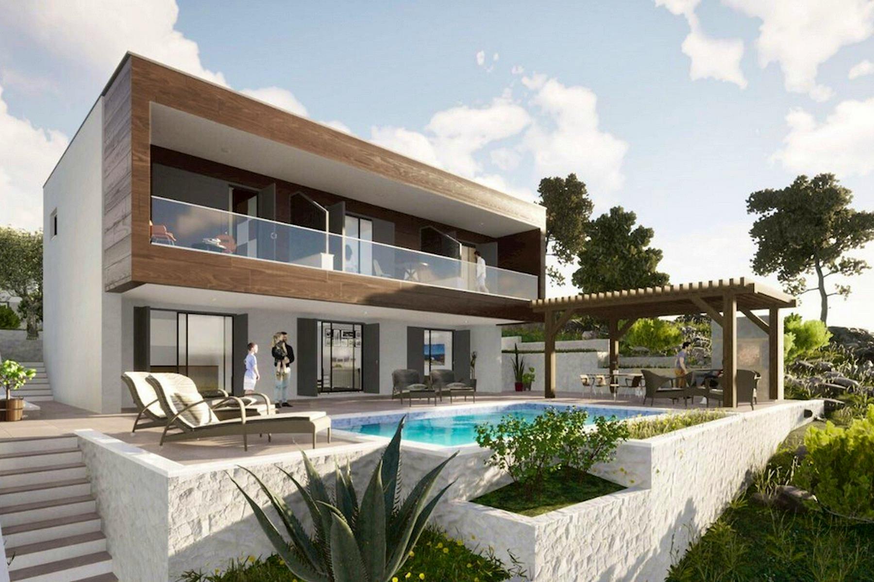 Modern villa with swimming pool 