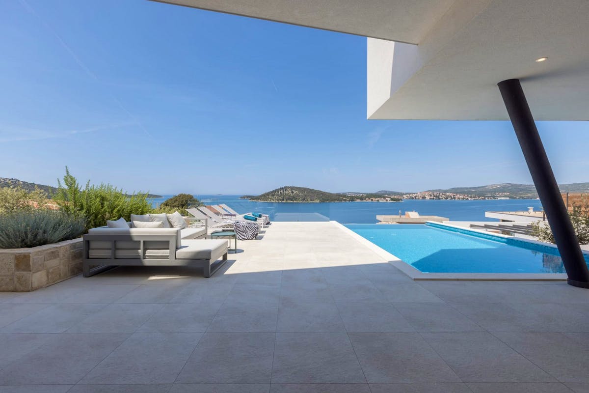 Scenic view from the poolside area