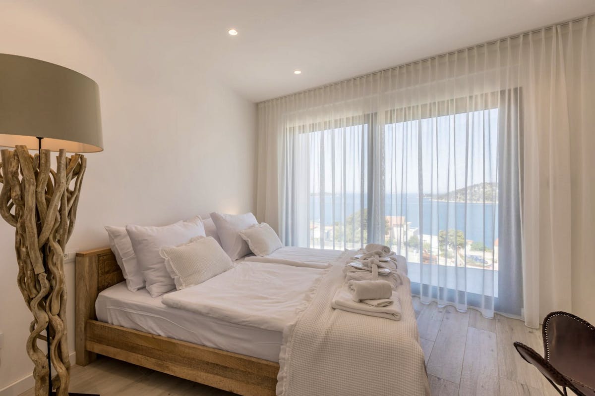 Double bedroom overlooking the Adriatic
