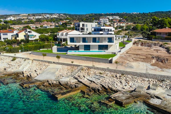 Newly built seafront villa near Rogoznica for sale