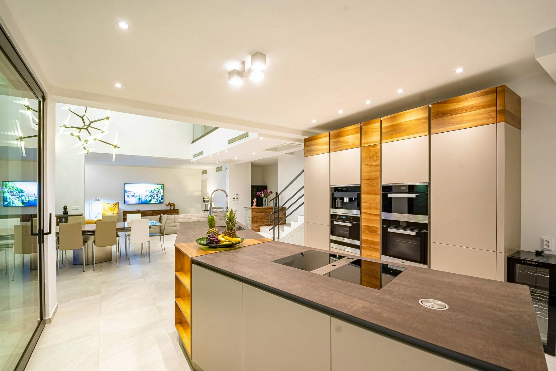 Designer kitchen area
