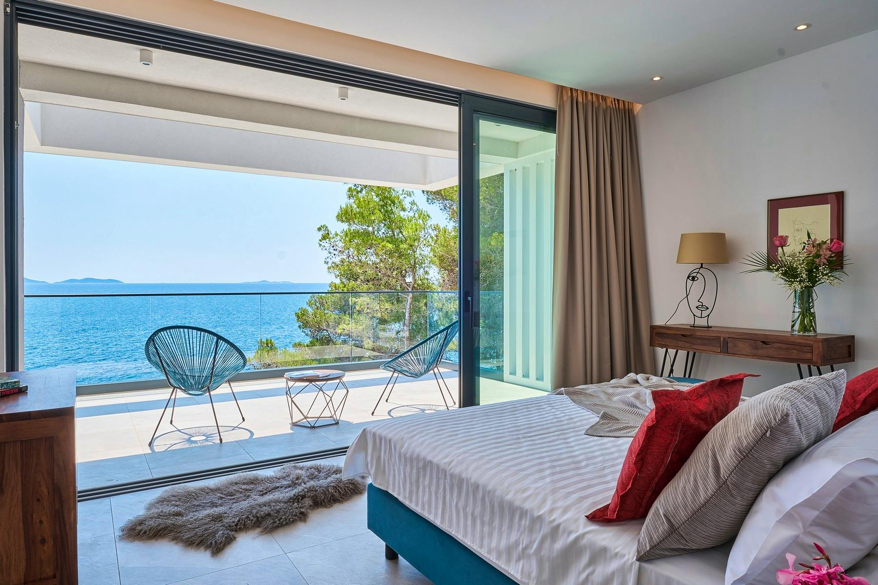 Scenic sea view from double bedroom
