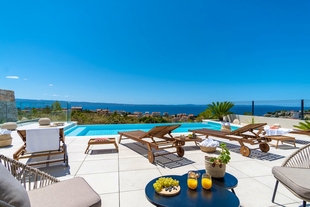 Open sea view from the villa