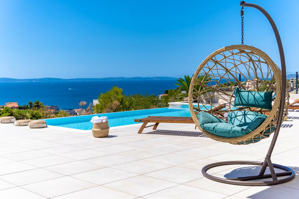 Spacious outdoor terrace