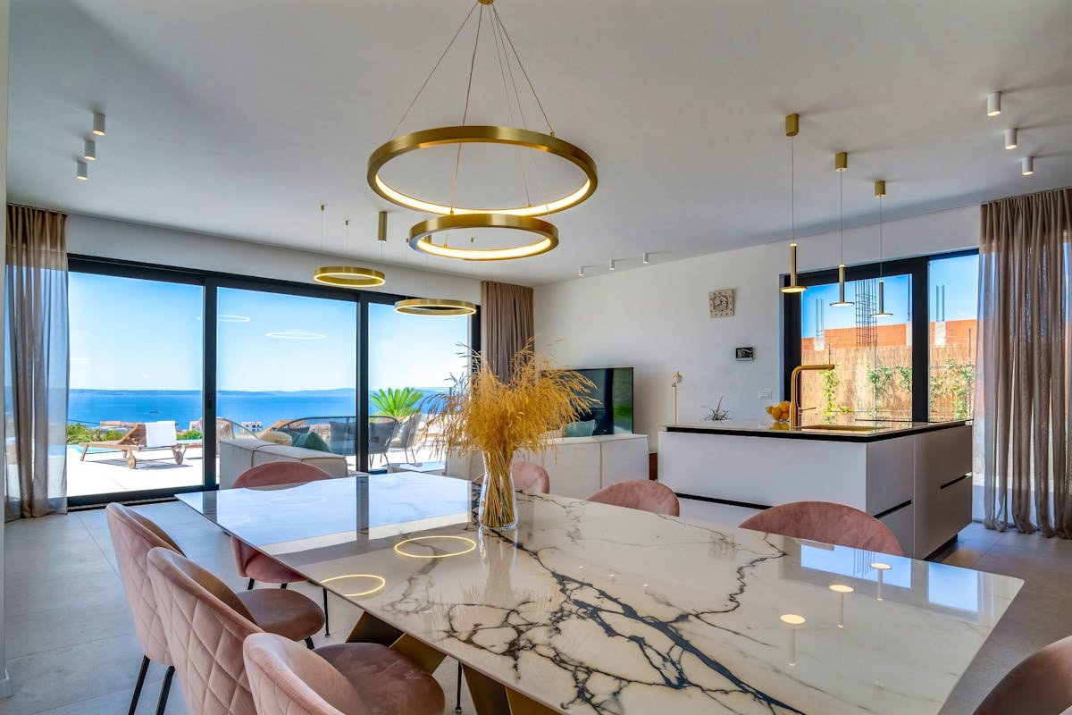 Scenic sea view from the villa