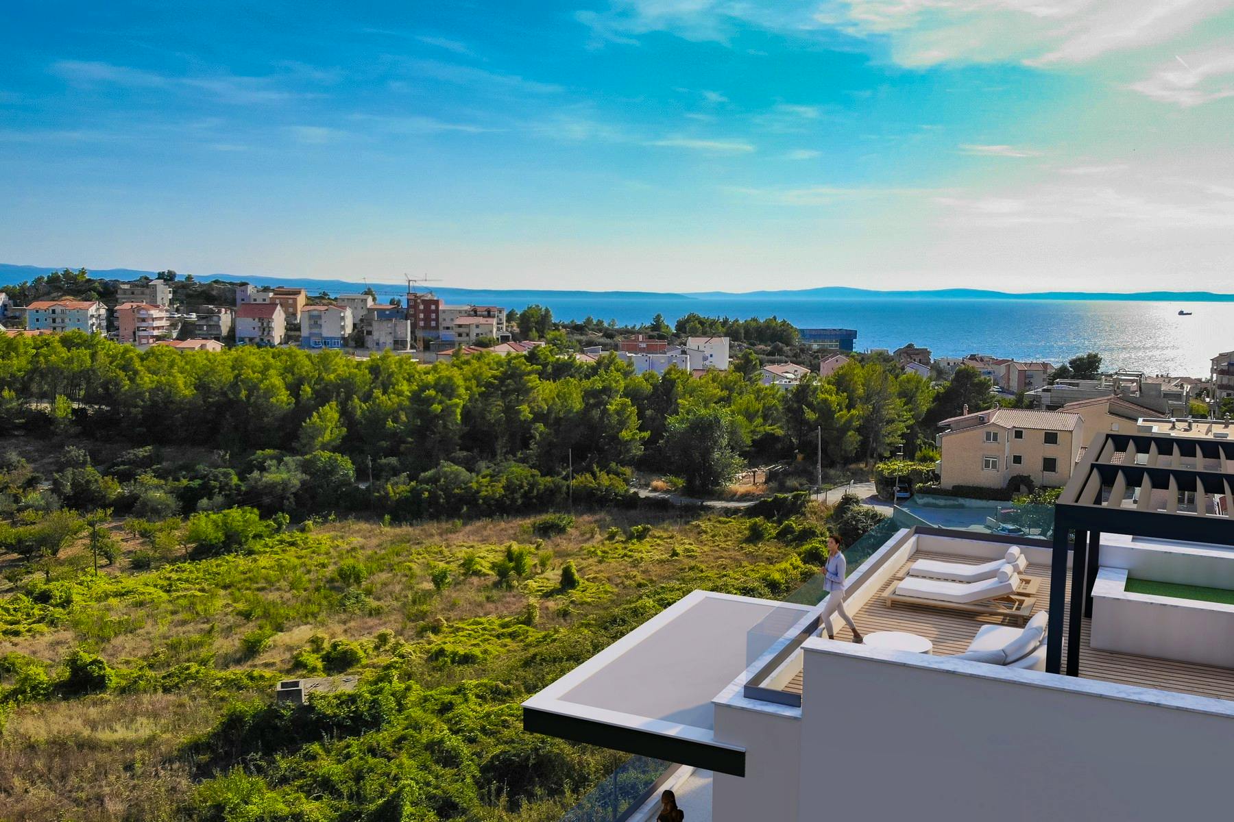 Newly built apartments near Split
