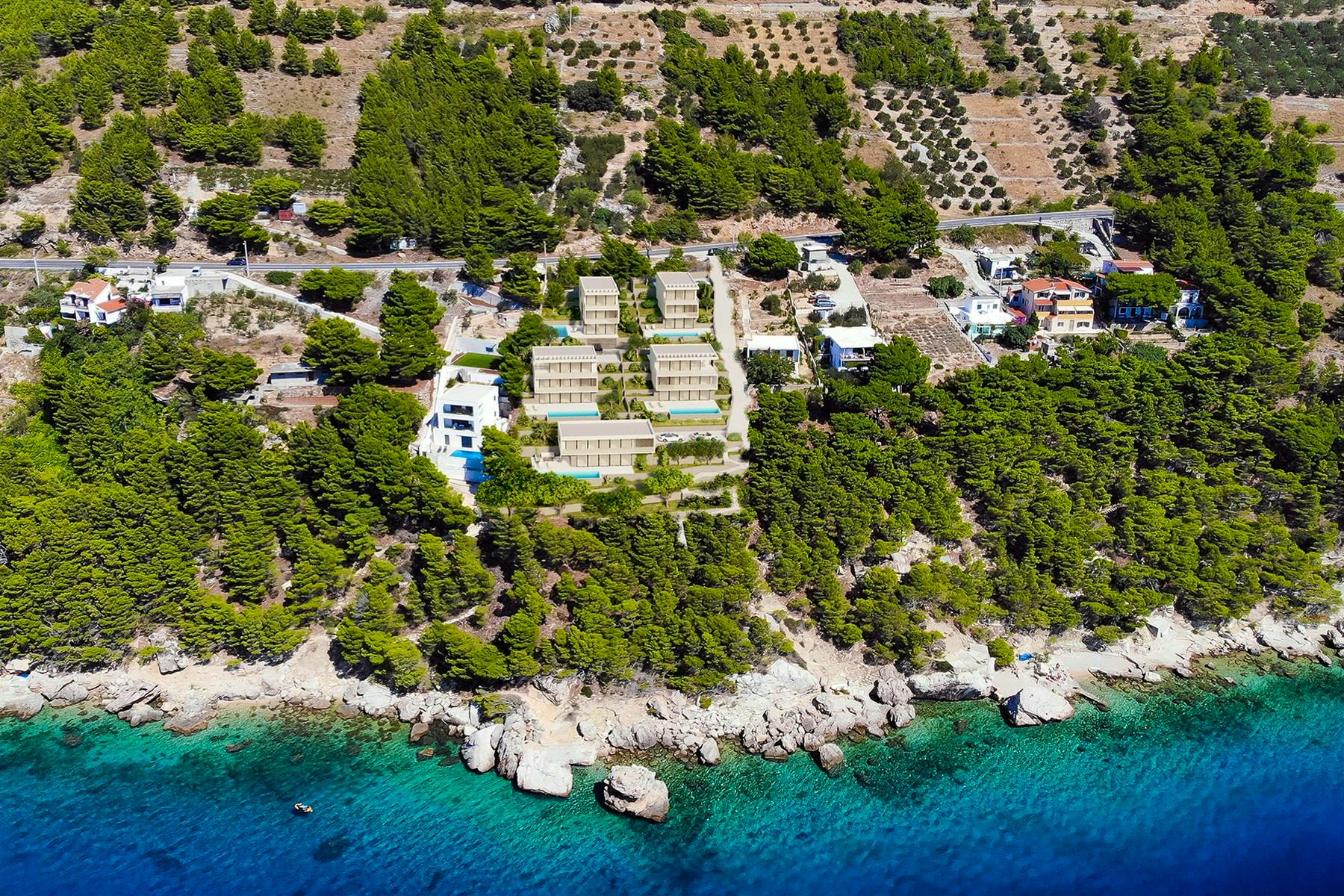 Visualization of luxury villas by the sea near Omiš