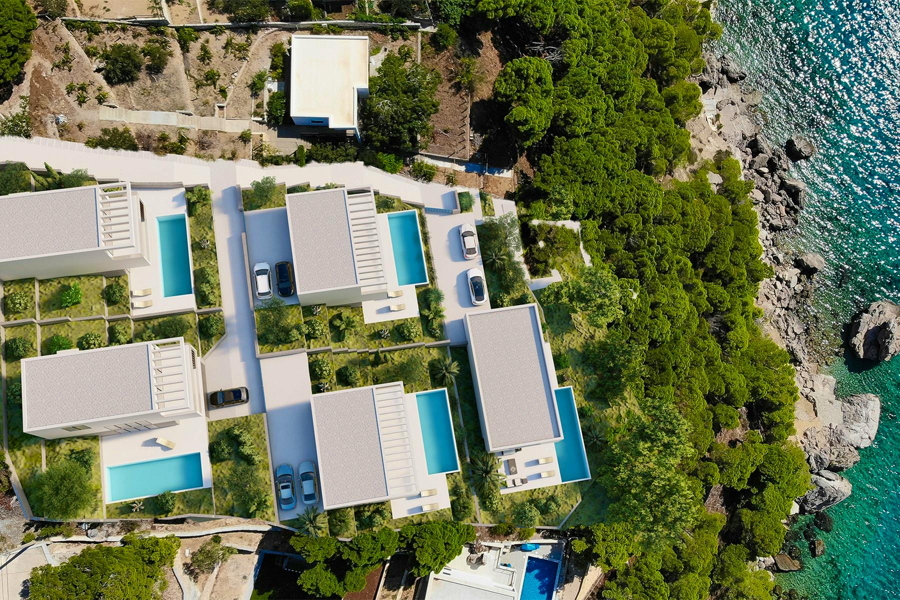Vizualizacija modernih luksuznih vila s bazenom u okolici Omiša