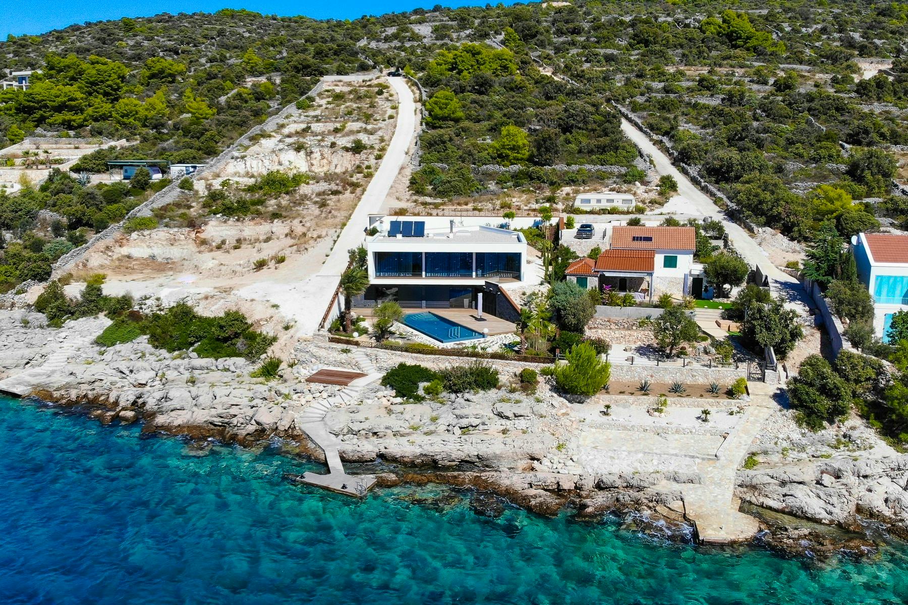 Luxury villa by the sea in a quiet bay