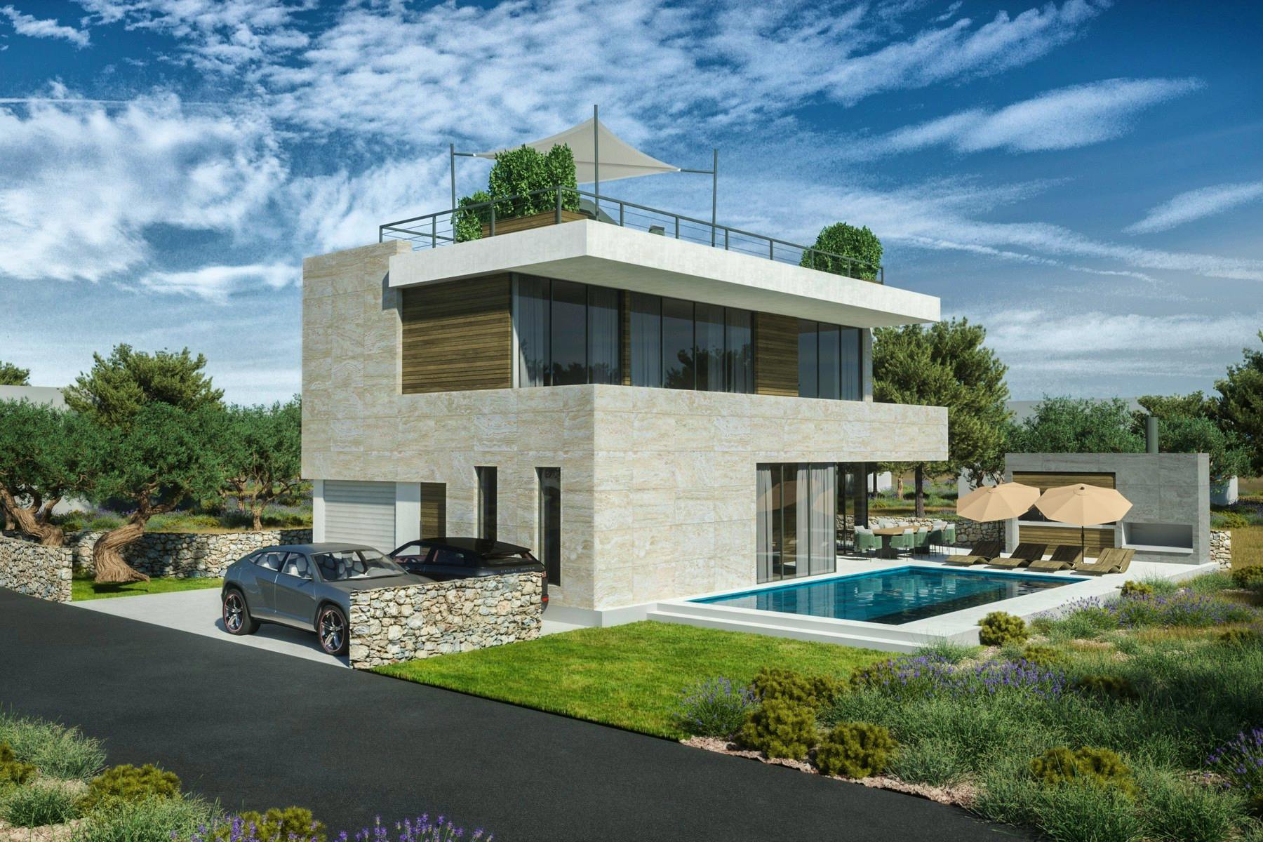 Newly built modern villa with swimming pool