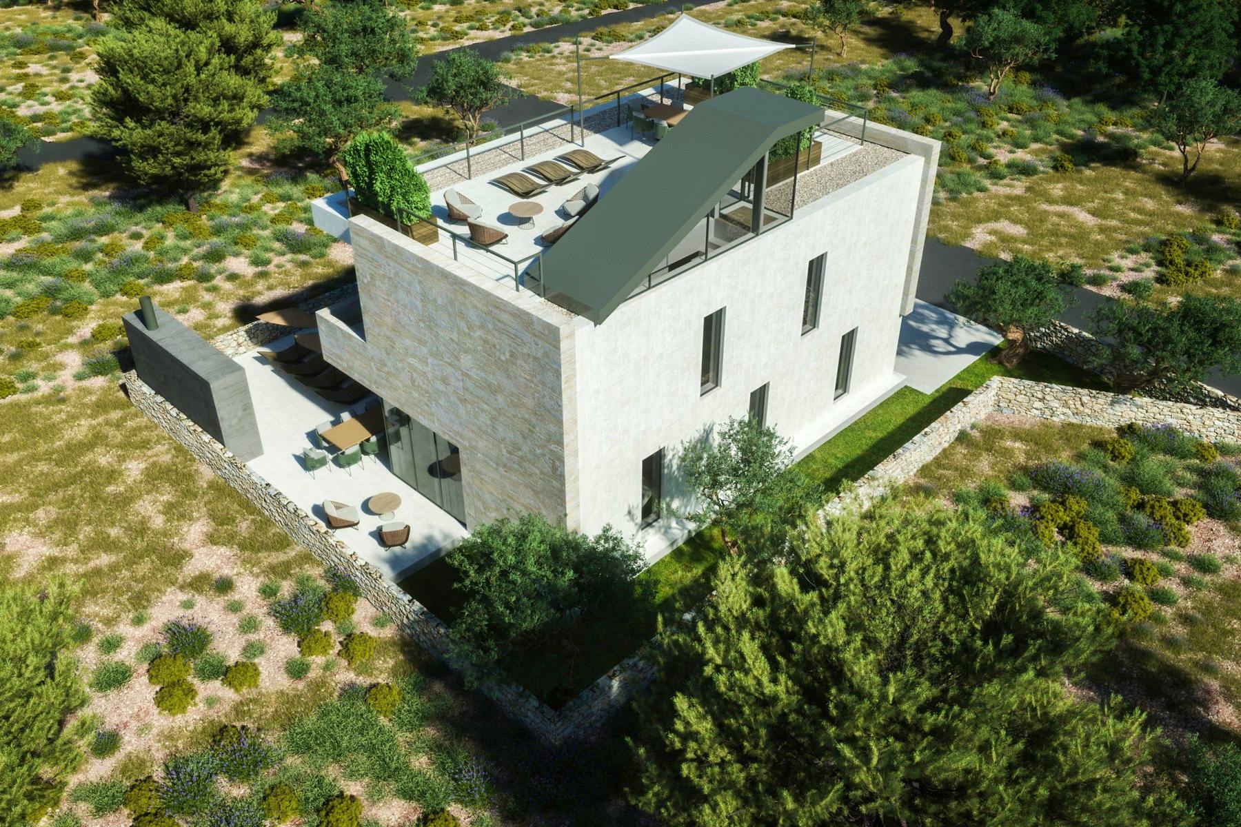 Contemporary villa with roof terrace near Zadar