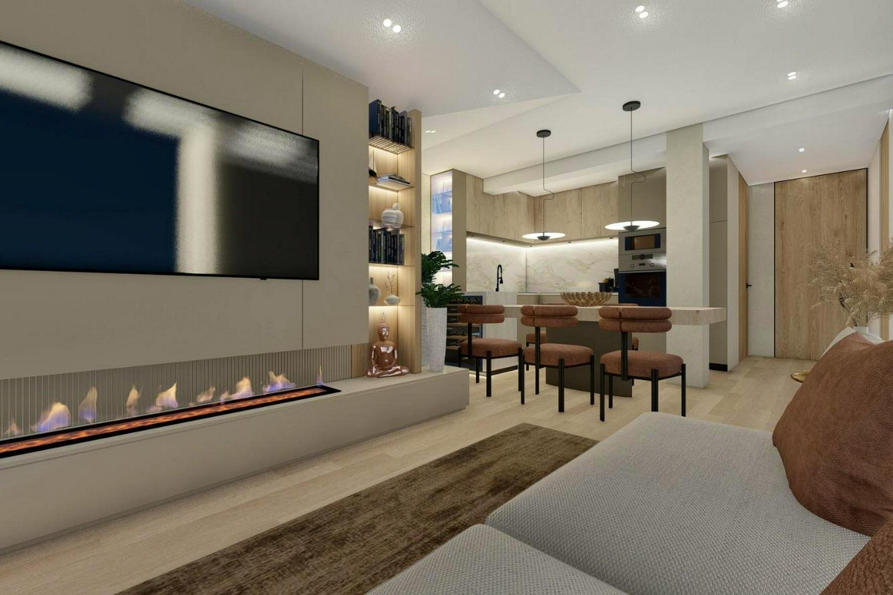 3-D visualization of the living area