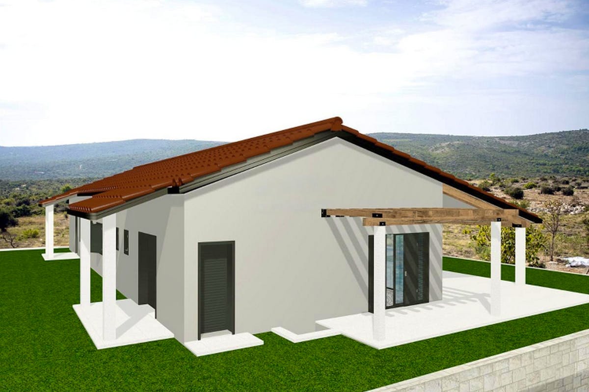 Vizualizacija vile s pogledom na more u blizini Rogoznice