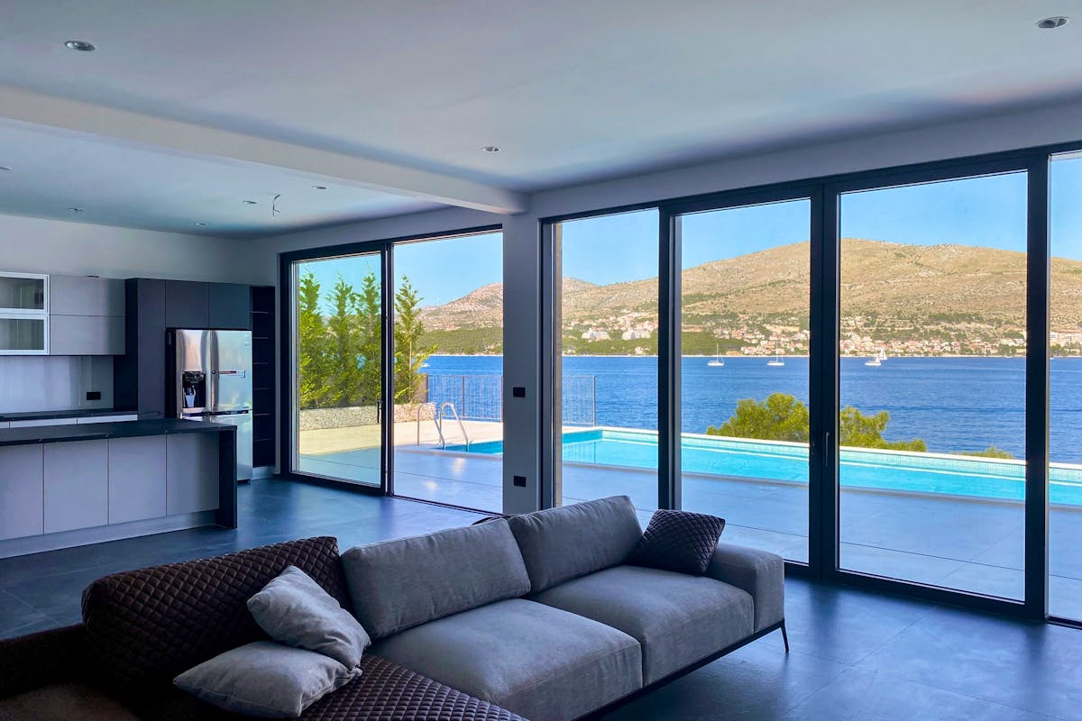 Sea view from the living area