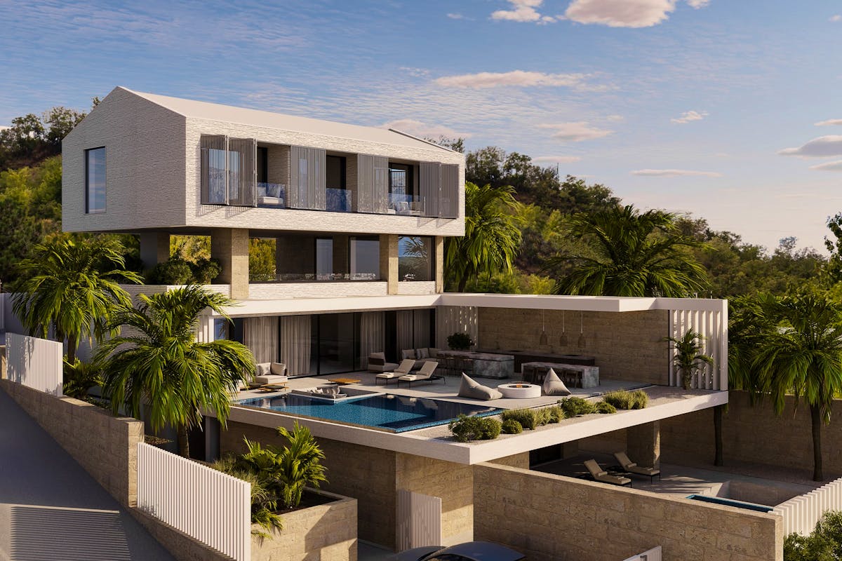 Modern villa with smart home system for sale