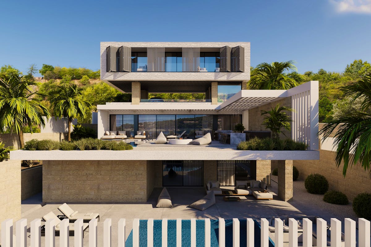 Luxury villa under construction with 2 units on Brac for sale