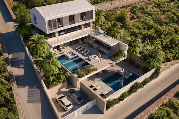Modern villa with 2 swimming pools on Brac island for sale