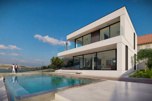 Newly built modern villa with pool on Pag island for sale