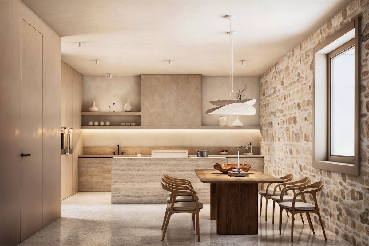 Modern fully fitted kitchen