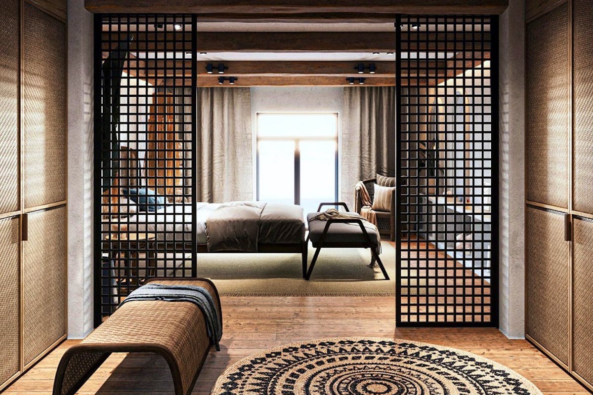 En-suite bedroom with wardrobe