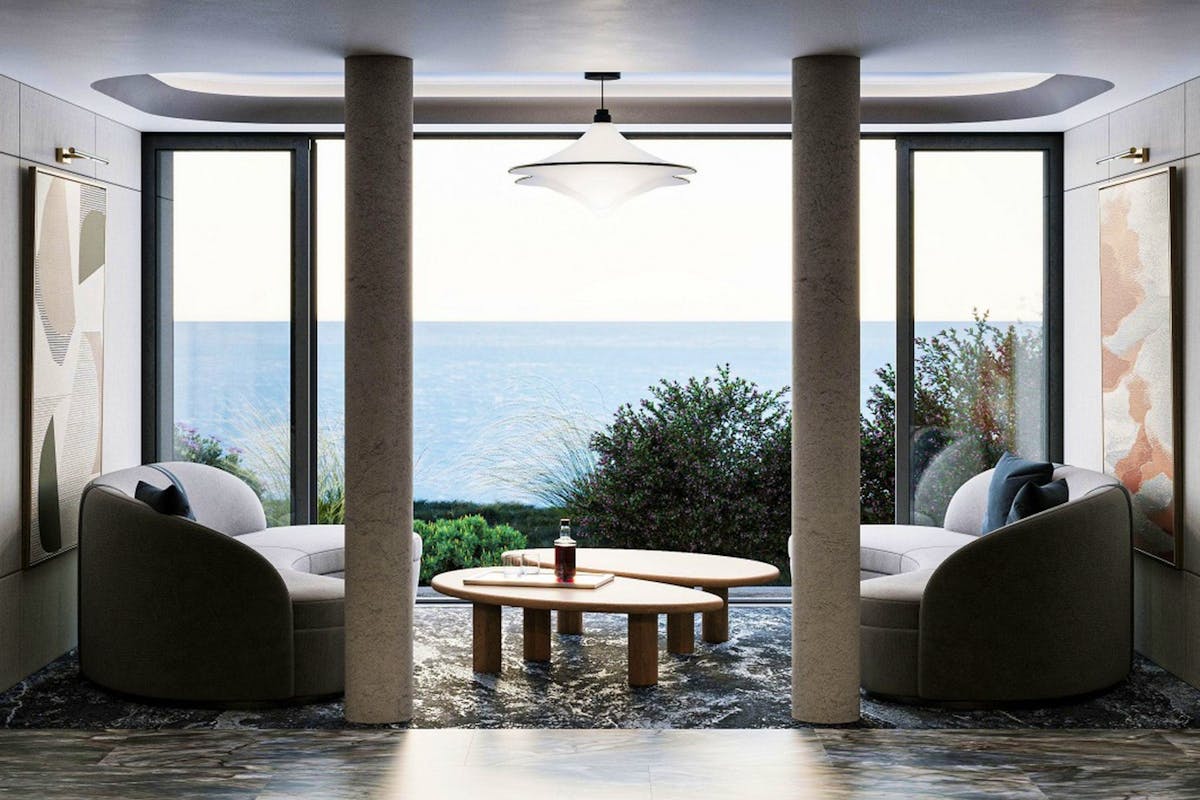 Open sea view from the villa