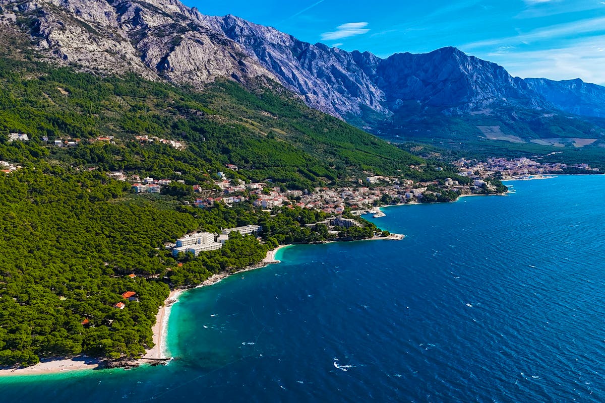 Panoramic view of Makarska Riviera 