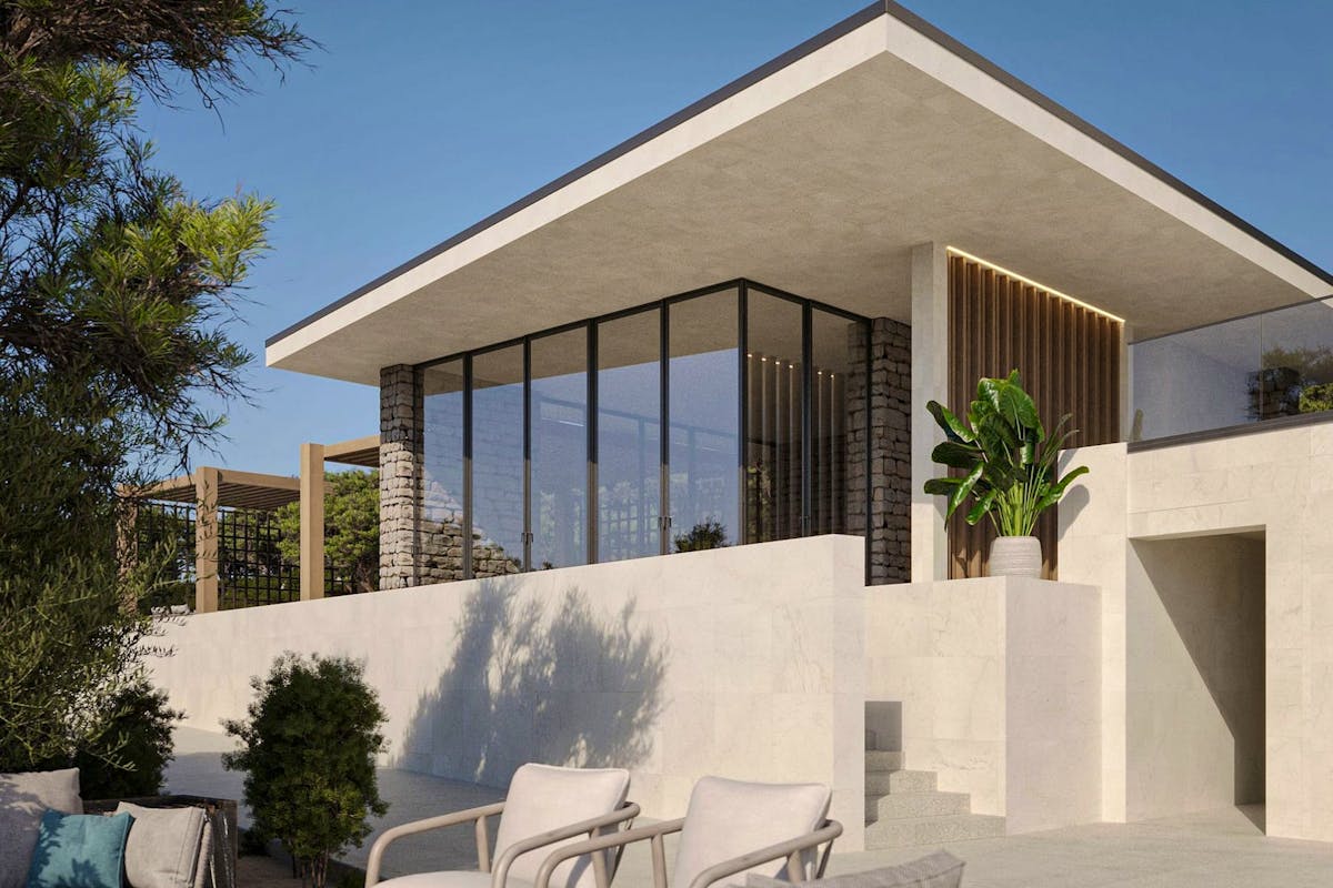 Vizualisation of the modern villa