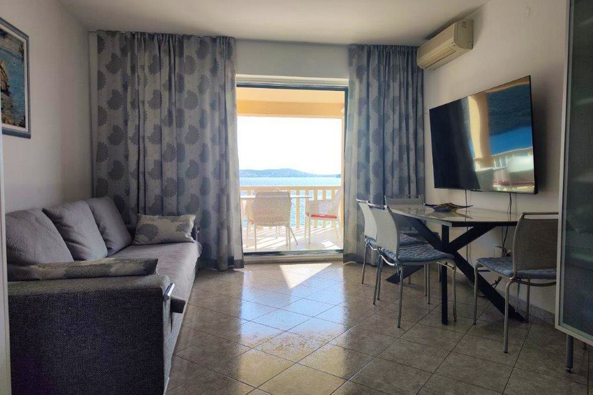 Living room with sea view