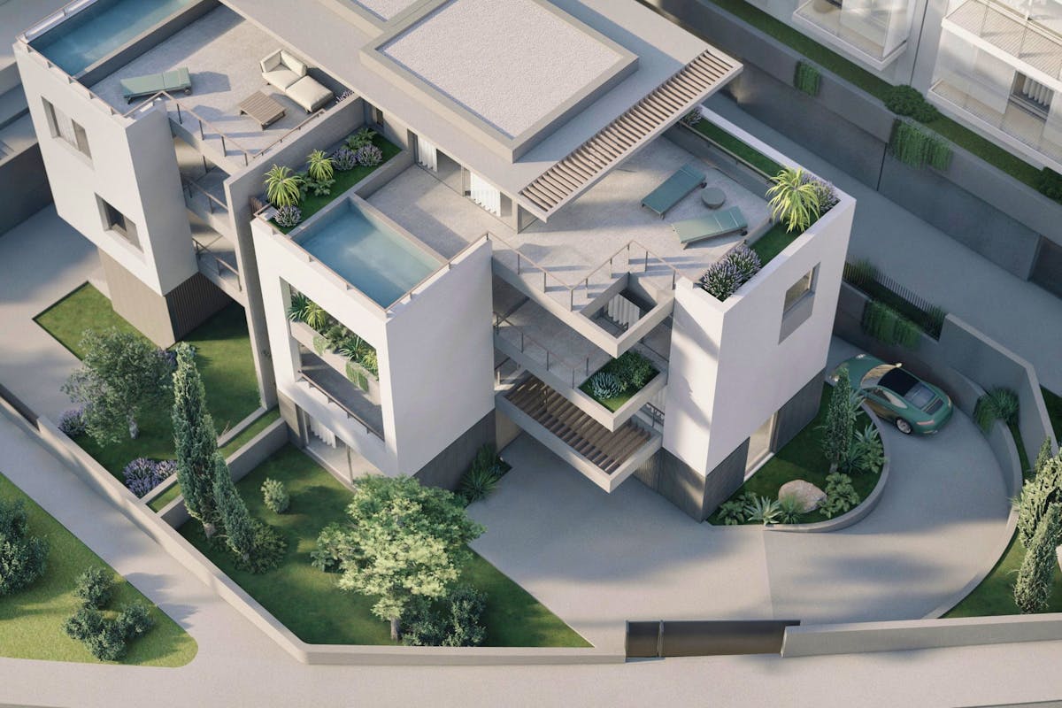 Urban villas with rooftop pool in Split for sale