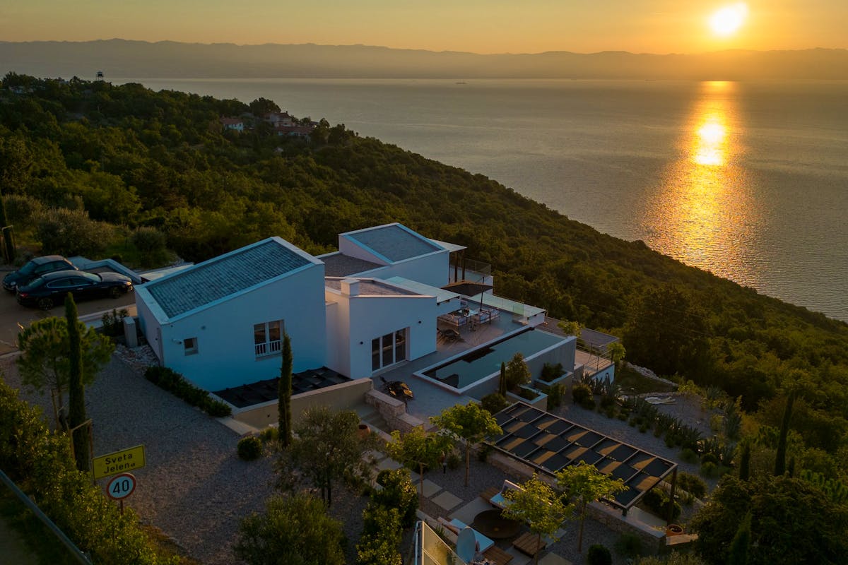 Unique villa in spectacular location with open sea view near Opatija for sale