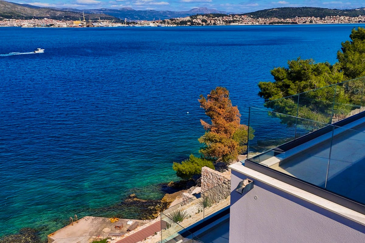 Open sea view from the newly built villa on Čiovo for sale