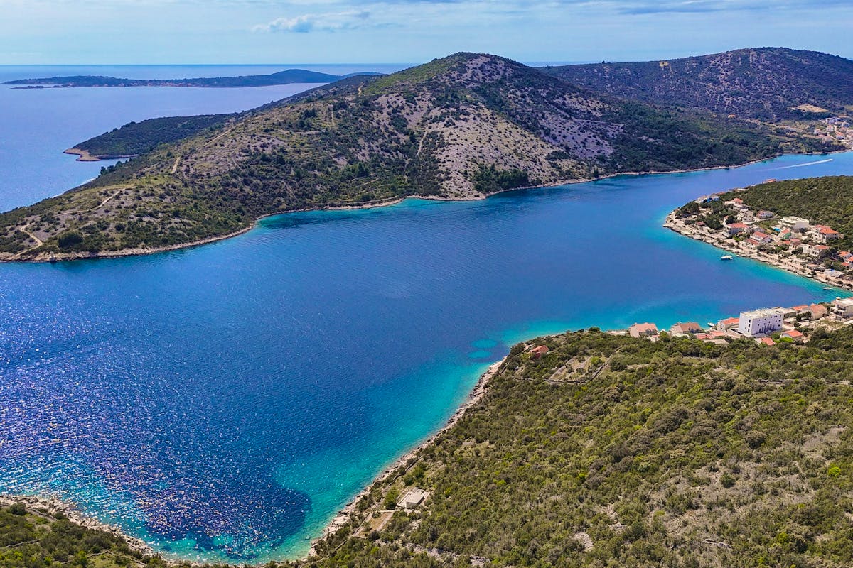 Unique seafront building land near Rogoznica for sale