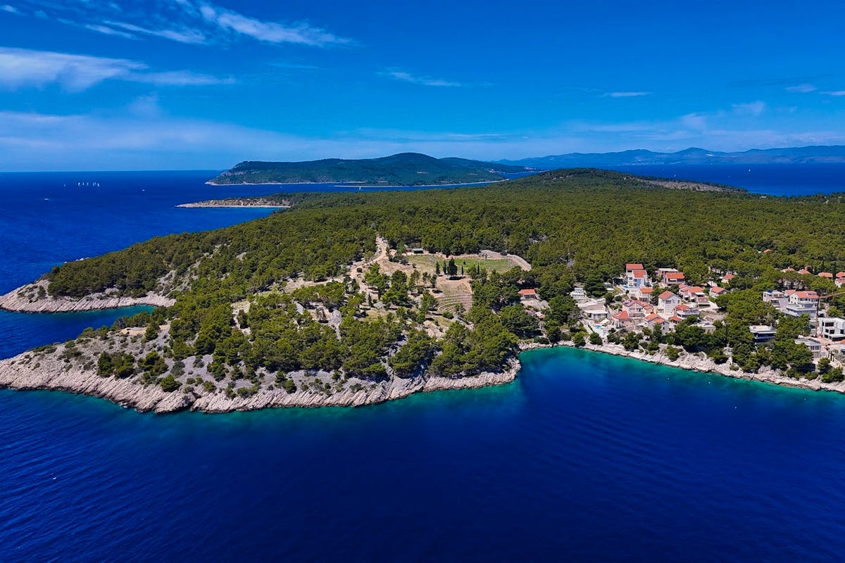 View of the bay on Brač