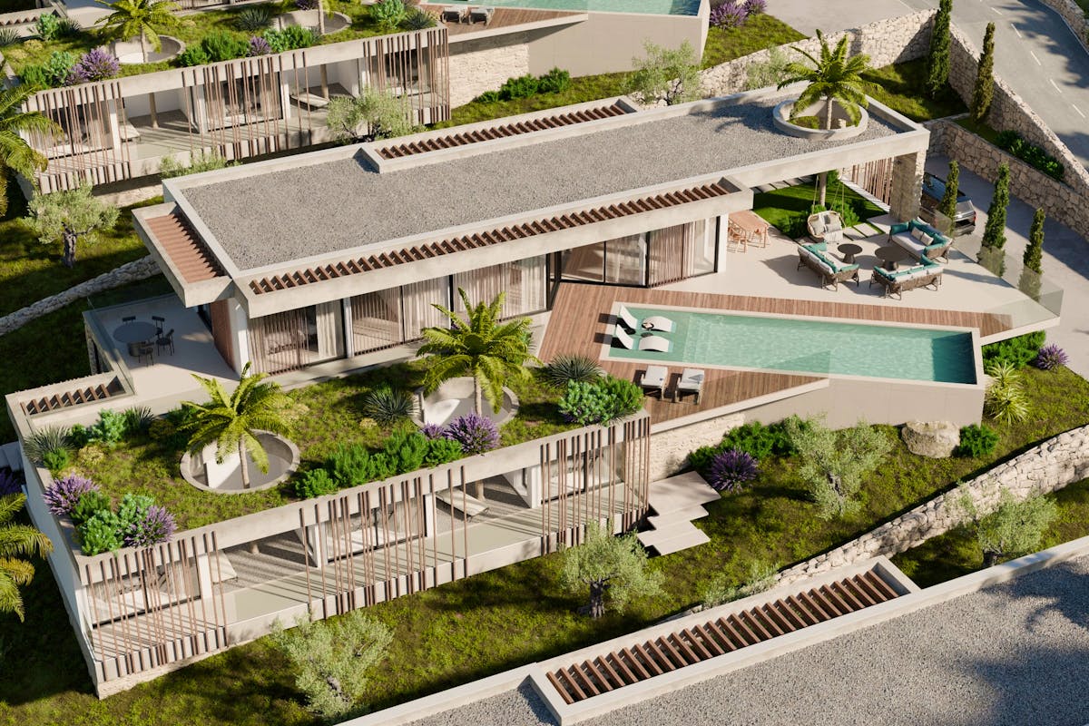 Modern house with luxury apartments for sale