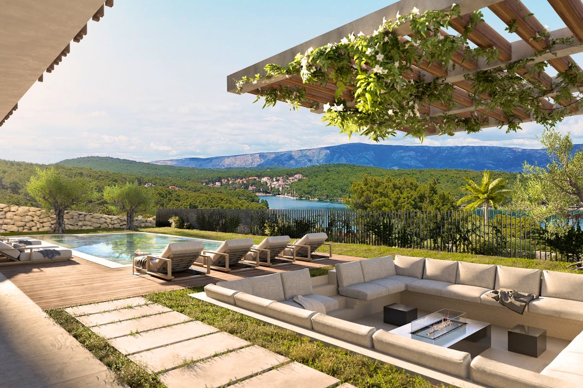 Unique sea view from the villa