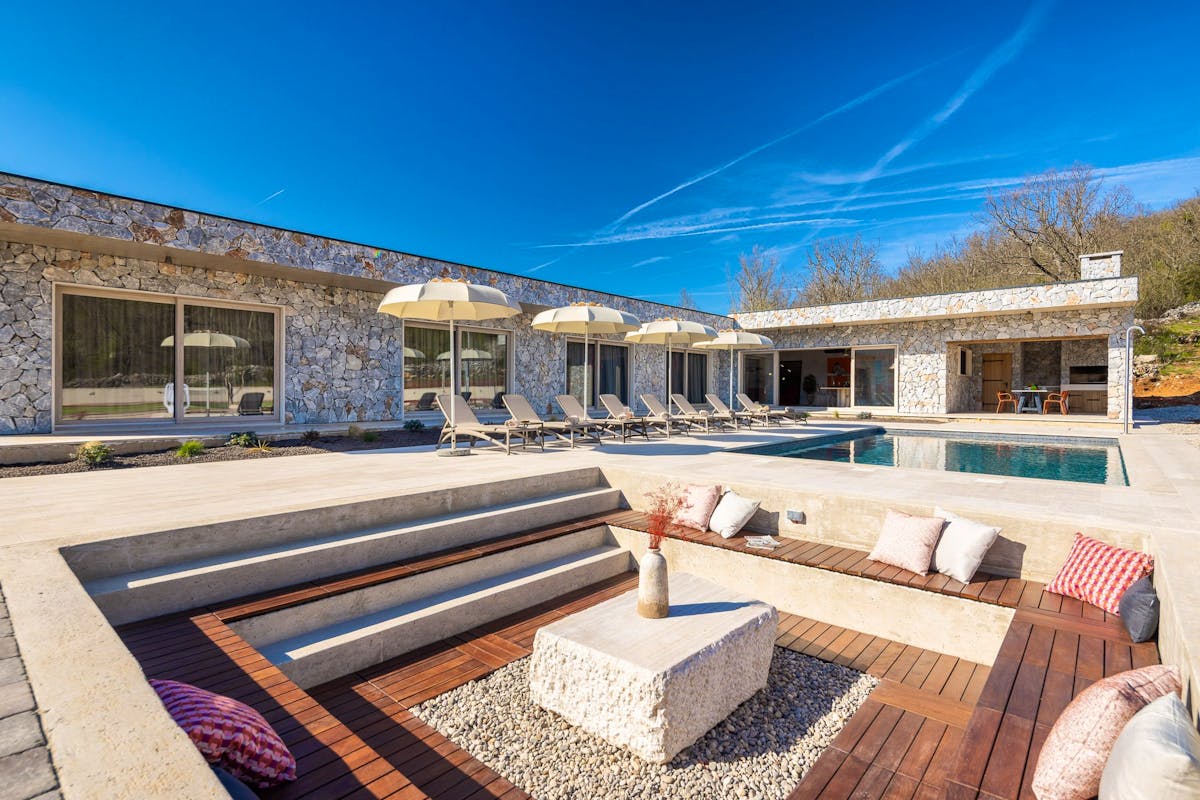 Stone villa near Split with fire pit for sale